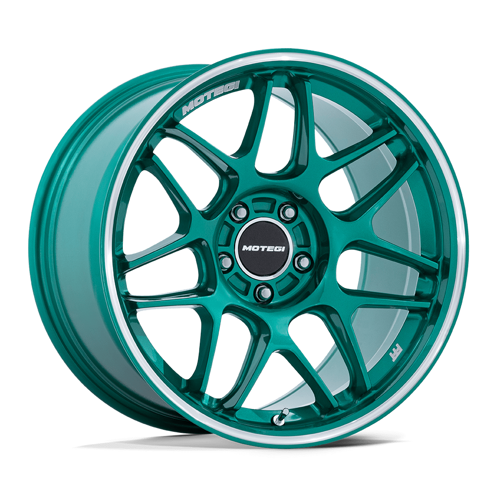 Motegi Mr158 Tsubaki 18x10.5 5x114.3 25 72.56 Hokkaido Green W/ Machined Lip