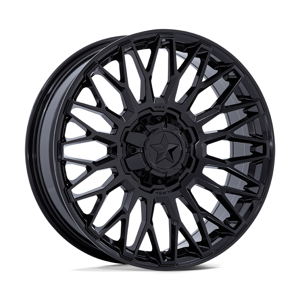 MSA Offroad Wheels M50 Clubber 22x7 4x137 / 4x156 0 110.1 Gloss Black