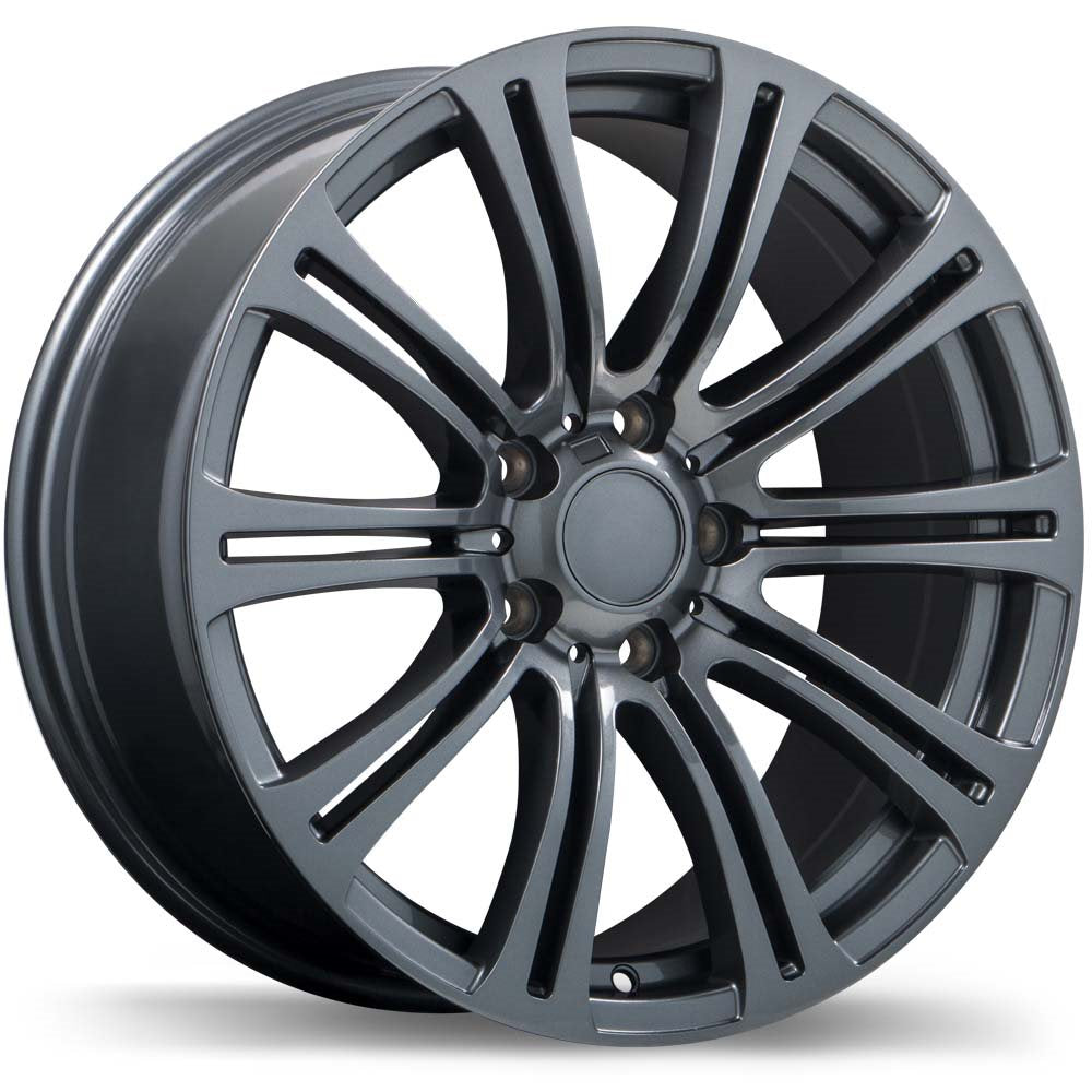 Replika R172 18x8.0 5x120mm +35 72.6 Gloss Gunmetal – TheWheelShop.ca