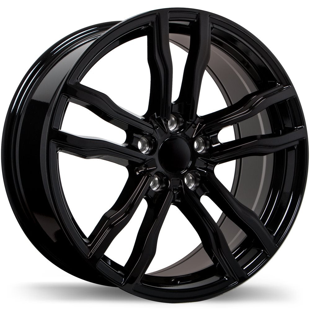 REPLIKA R200 18X8.5 5X120MM +42 74.1 GLOSS BLACK - TheWheelShop.ca