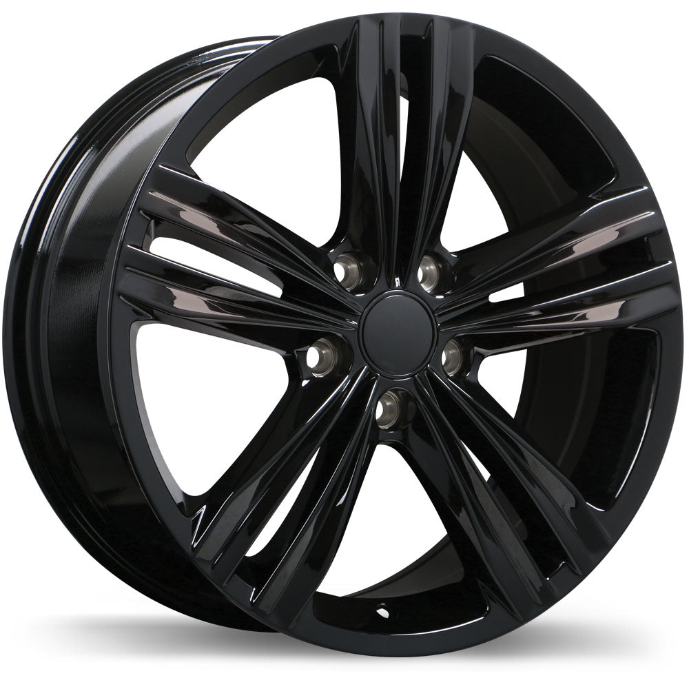 Replika R205 18x8.0 5x112mm +33 57.1 Gloss Black – The Wheel Shop CA INC