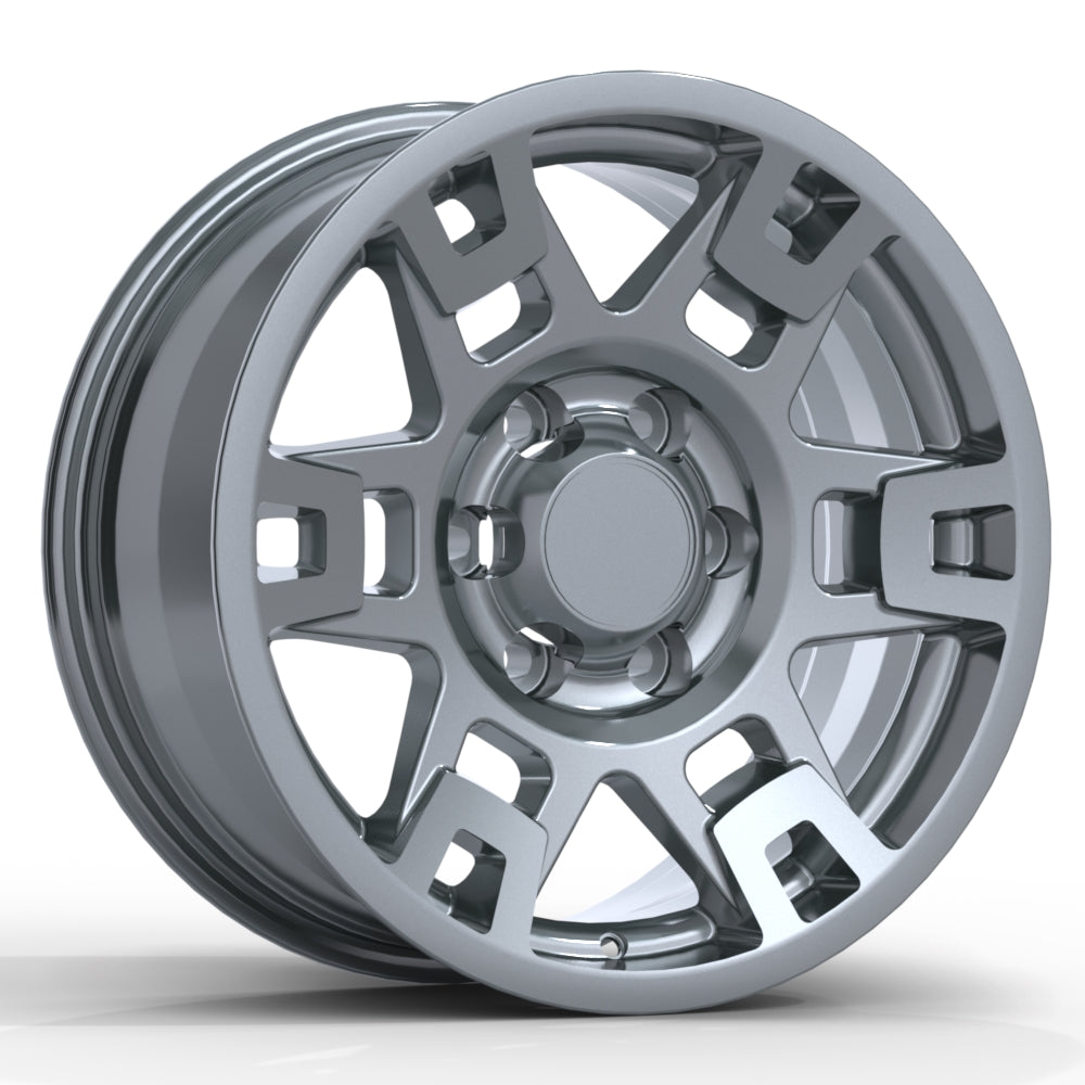 Replika R213 17x8.0 6x139.7mm +5 106.1 Gloss Gunmetal – The Wheel Shop ...