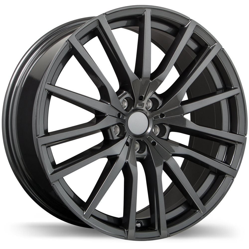 REPLIKA R233 20X9.0 5X112MM +35 66.6 GLOSS GUNMETAL - TheWheelShop.ca