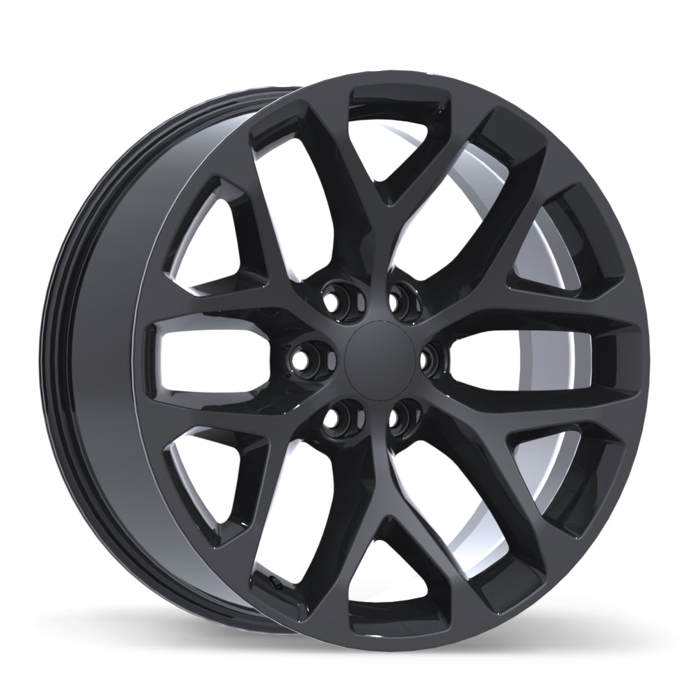 Replika R259 22x9.0 6x139.7mm +24 78 Gloss Black – The Wheel Shop CA INC