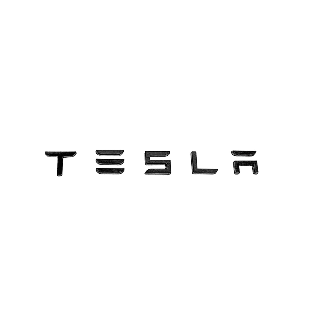 TESLA Rear Trunk Emblem Letters | Model 3 & Y - CARBONE PRESTIGE