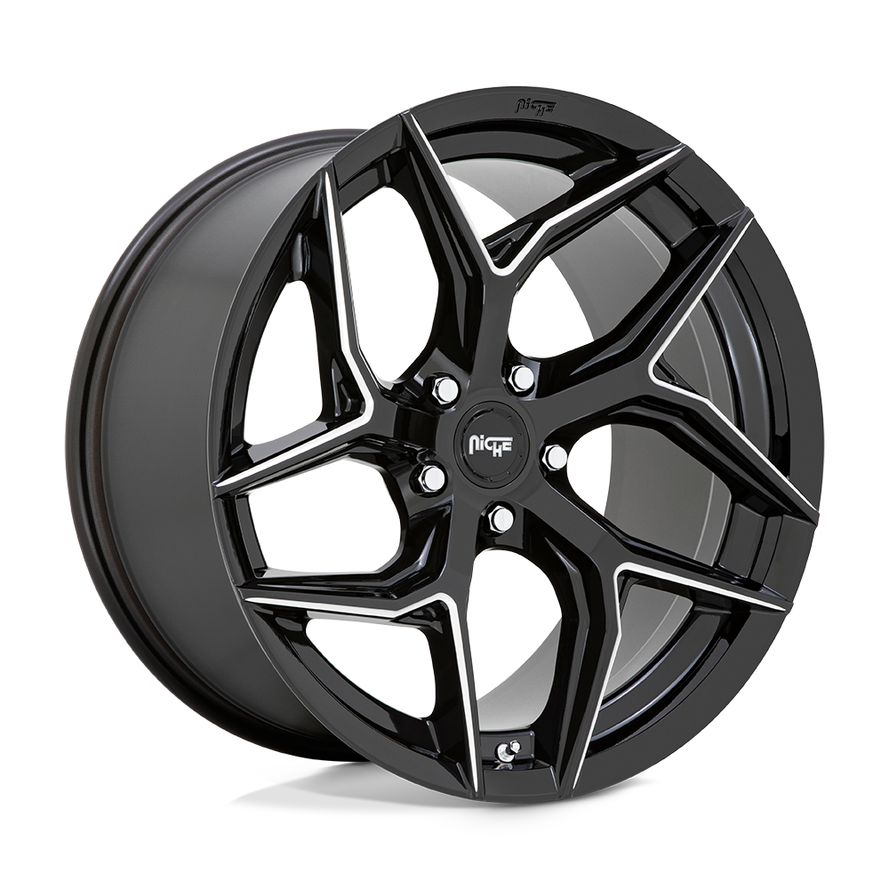 Niche 1PC M266 Torsion 20x10.5 5x112 40 66.56 Gloss Black Milled