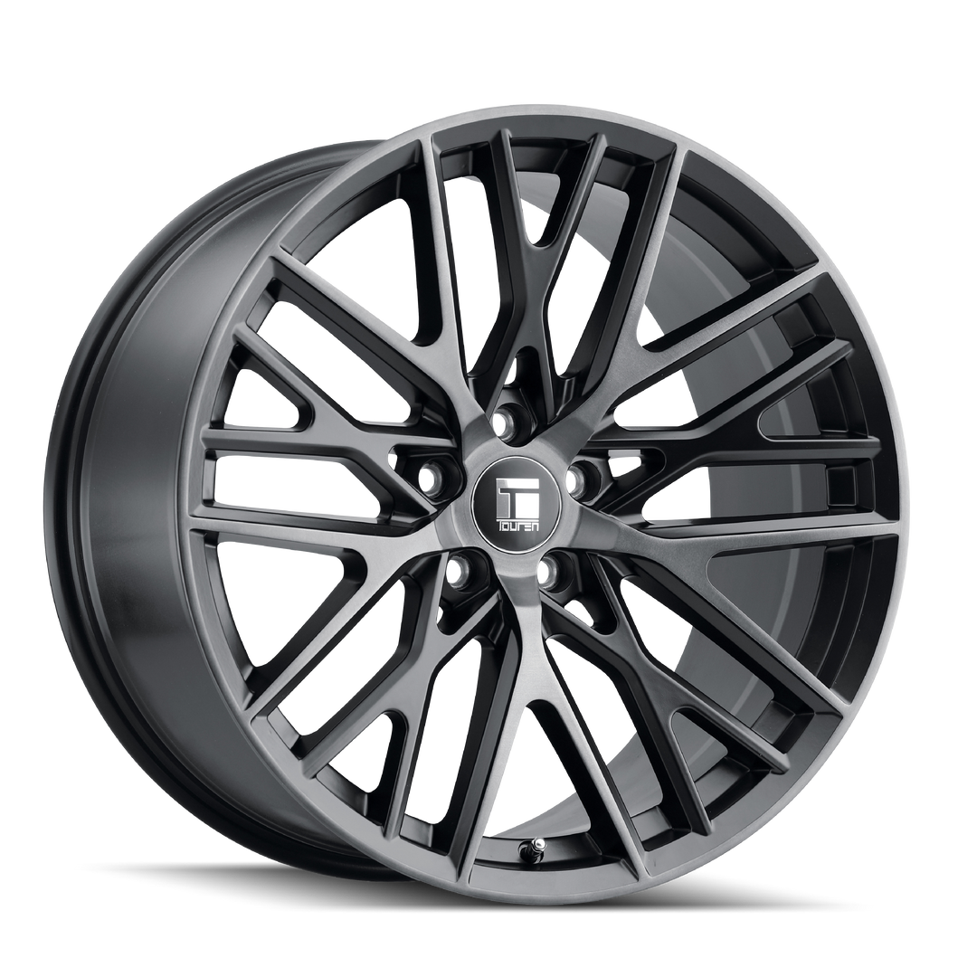 TOUREN TR91 3291 18x8 5x114.3  35 72.6 BRUSHED MATTE BLACK W/ DARK TINT - TheWheelShop.ca