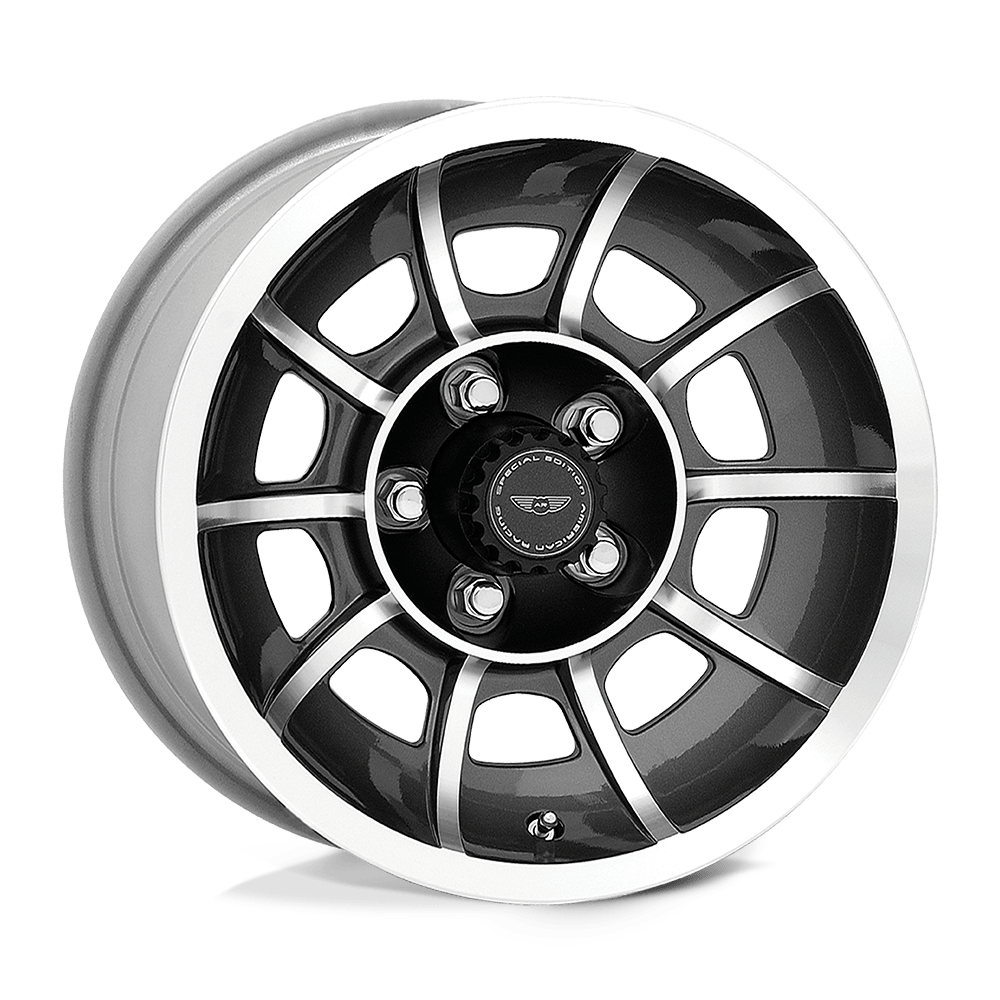 American Racing Vintage VN47 Vector 15x8.5 5x120.65 6 86 Anthracite Machined