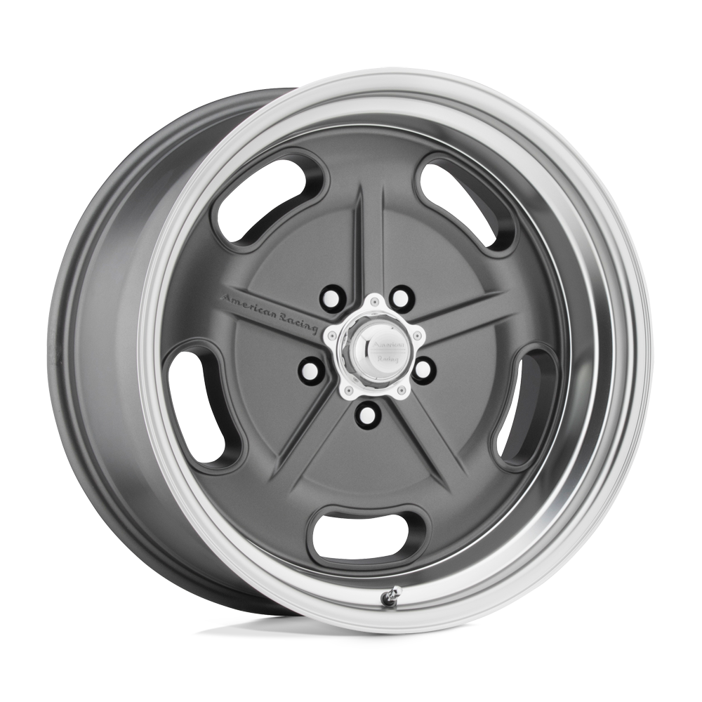 American Racing Vintage VN511 Salt Flat 22x8.5 5x114.3 0 72.56 Mag Gray Diamond Cut Lip