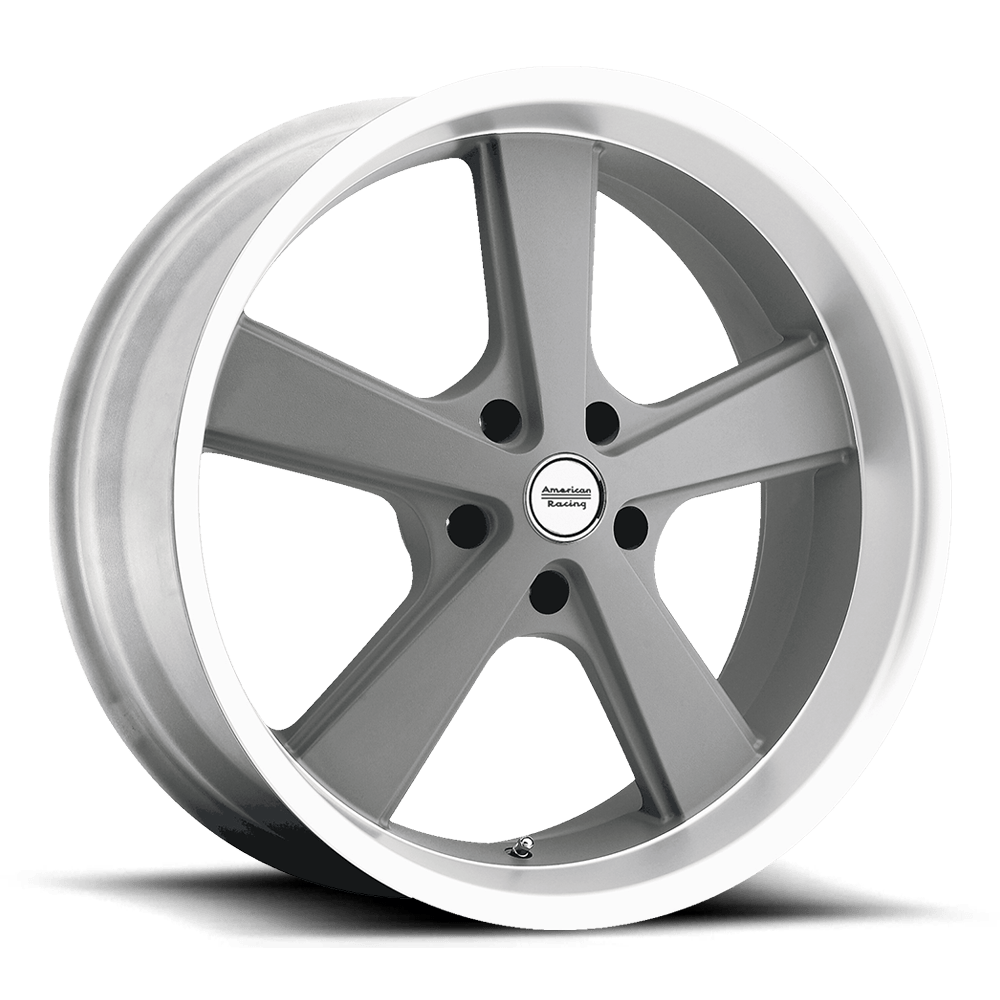 American Racing Vintage VN701 Nova 20x10 5x114.3 35 72.56 Mag Gray Machined Lip