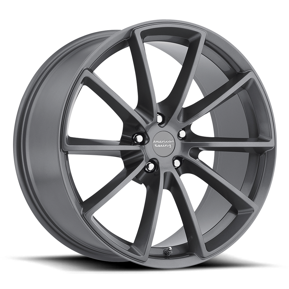 American Racing Vintage VN806 Fast Back 20x9 5x114.3 40 72.56 Anthracite With Machined Face