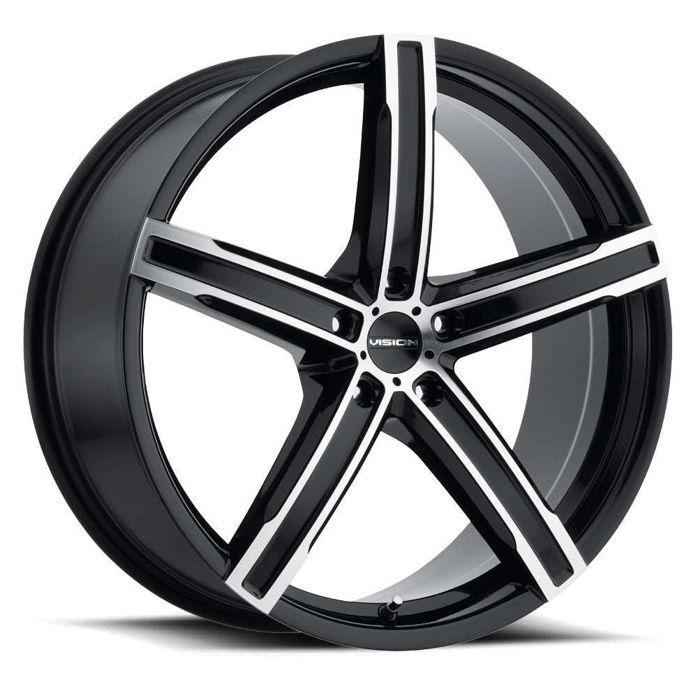 Vision Wheel 469 Boost 15x6.5 5x100 38 73.1 Gloss Black Machined Face
