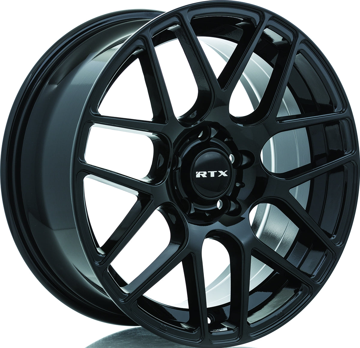 RTX Envy 17x7.5 5x108 38 63.4 Gloss Black – The Wheel Shop CA INC
