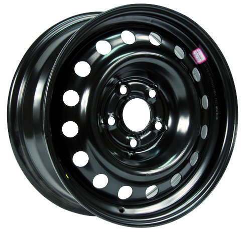 RT STEEL WHEEL 16X6.5 5X114.3 40 66.1 BLACK - TheWheelShop.ca