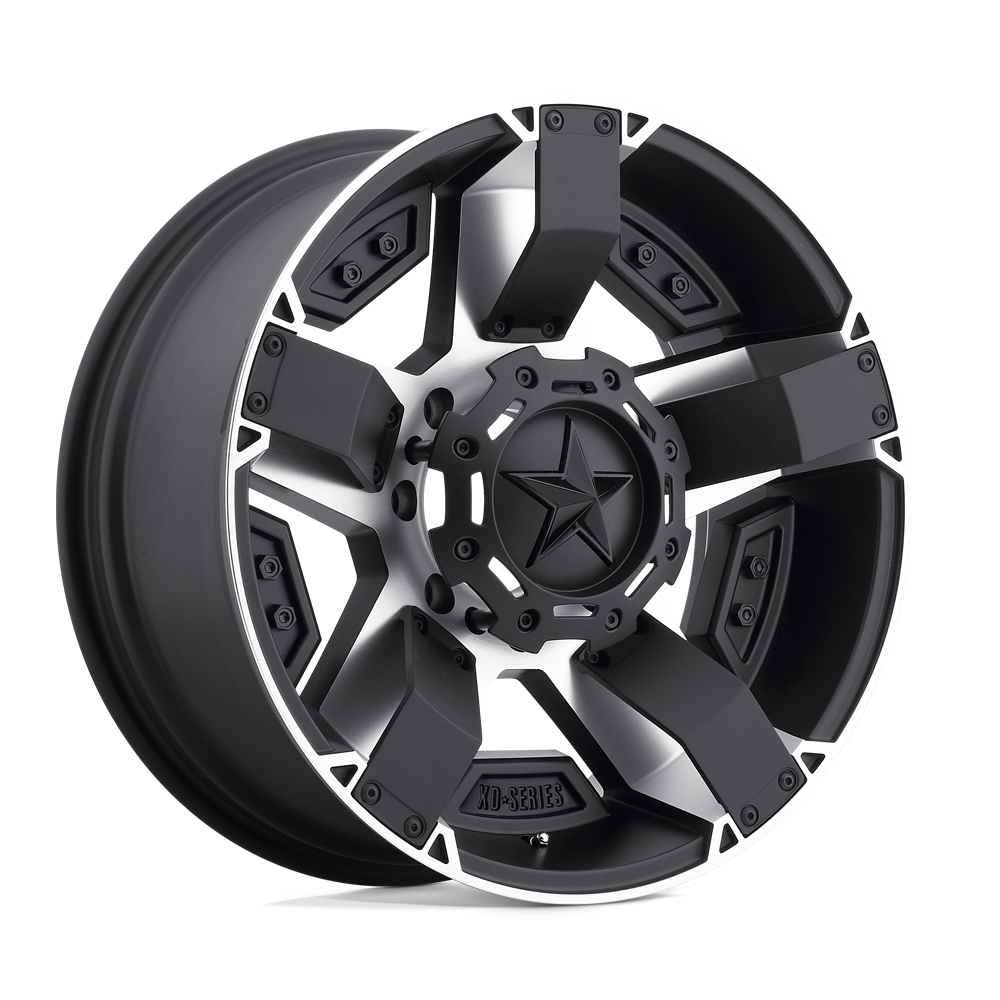 XD WHEELS XD811 ROCKSTAR II 17X8 5X114.3 / 5X120 35 74.1 MATTE BLACK MACHINED