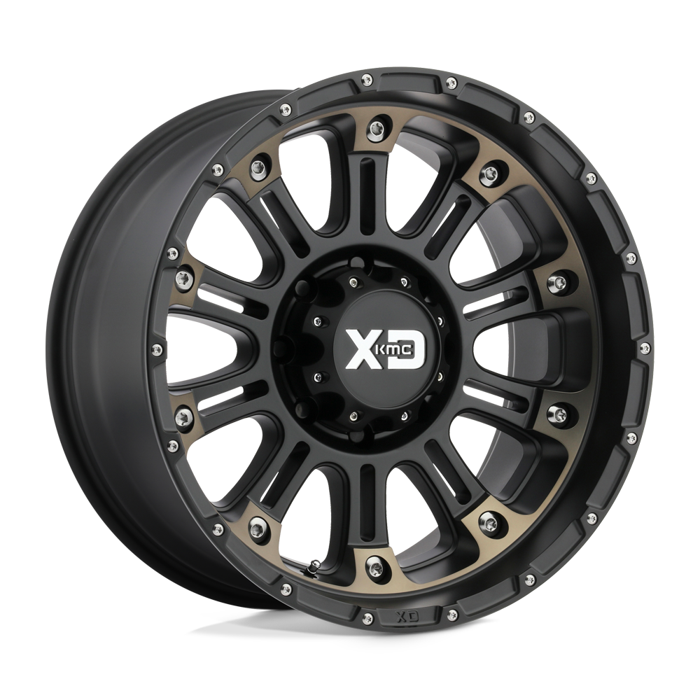 XD WHEELS XD829 HOSS II 20X9 6X135 -12 87.1 SATIN BLACK MACHINED DARK TINT