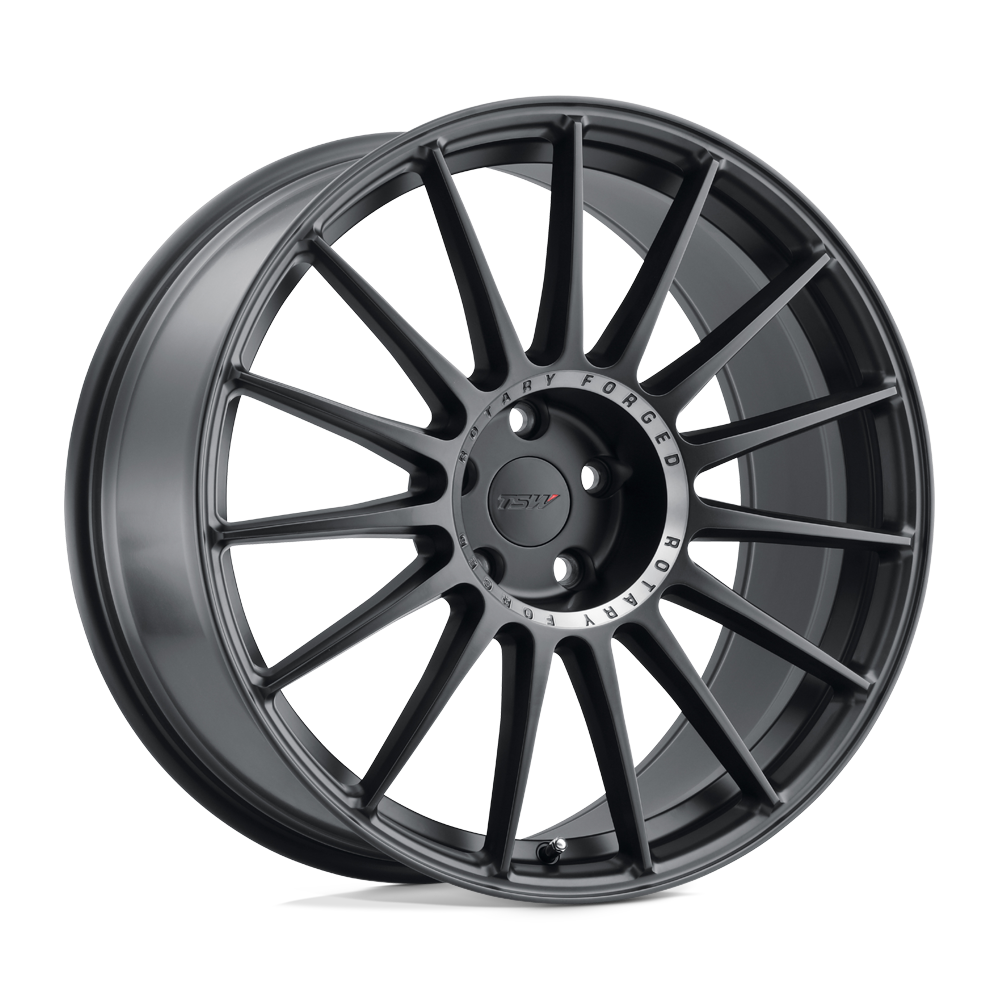 TSW Paddock 20x10 5x114.3 25 76.1 Semi Gloss Black W/ Machined Tinted Ring