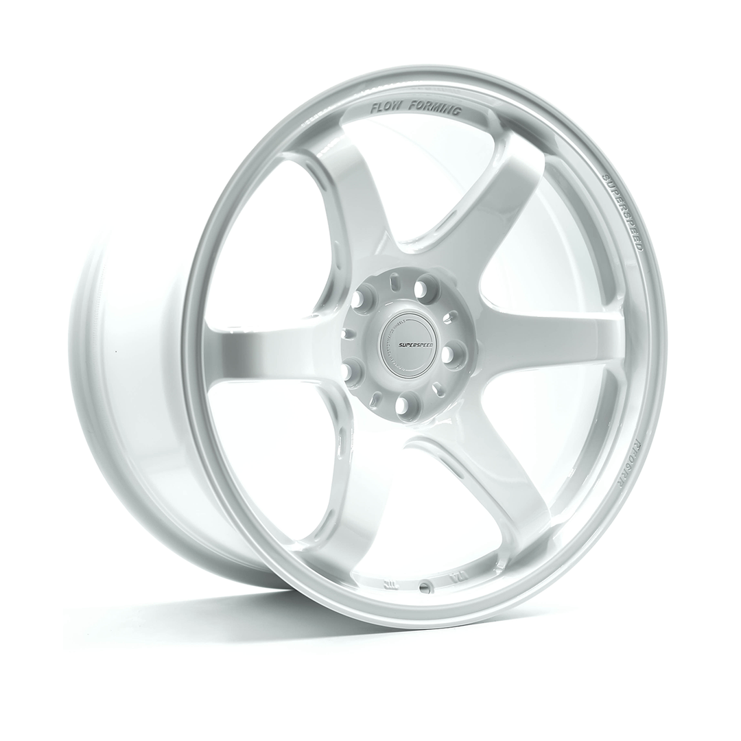 SUPERSPEED FLOW FORM RF06RR 18X9.5 5X114.3 38 73.1 SPEED WHITE - FULL PAINT