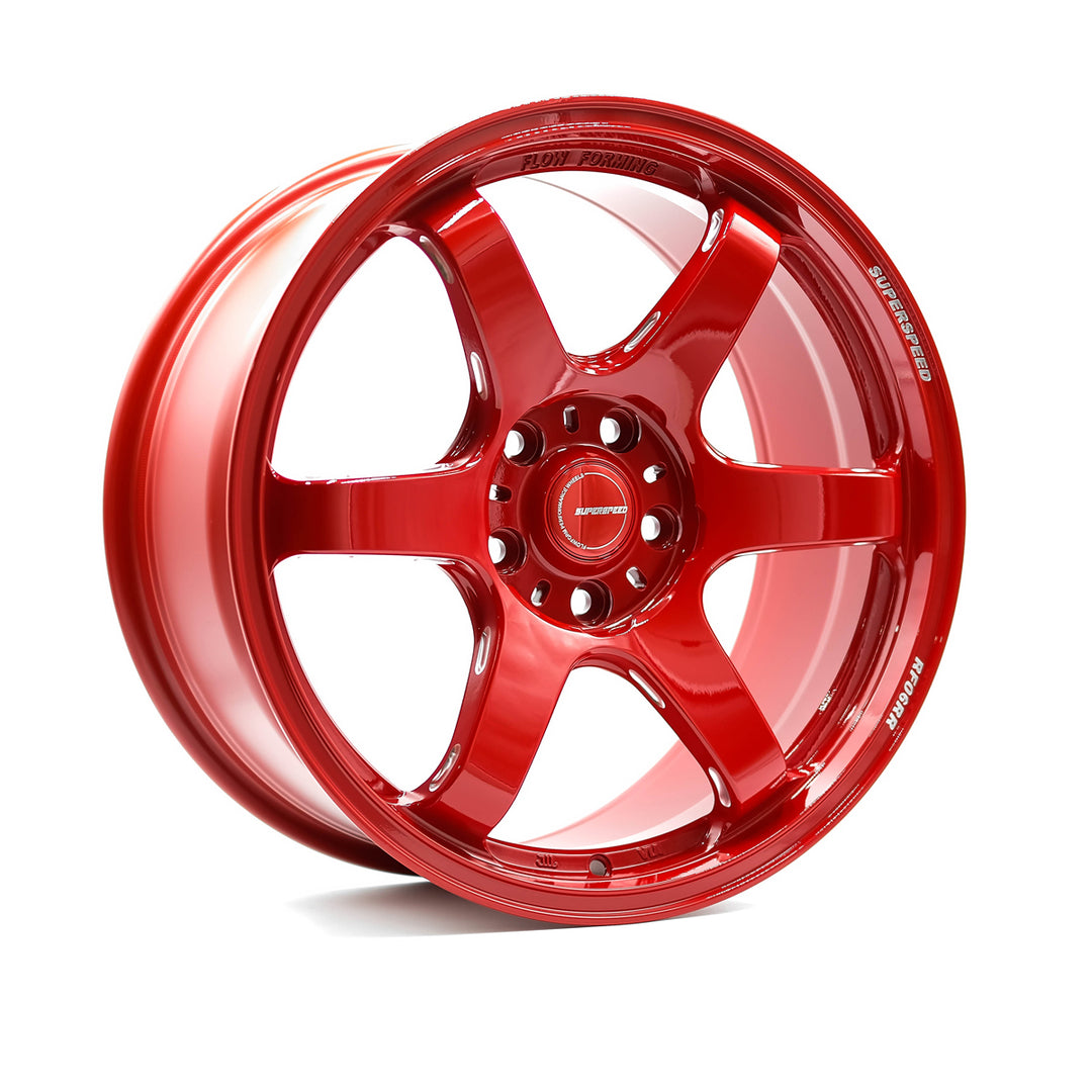 SUPERSPEED FLOW FORM RF06RR 18X8.5 5X114.3 40 73.1 HYPER RED