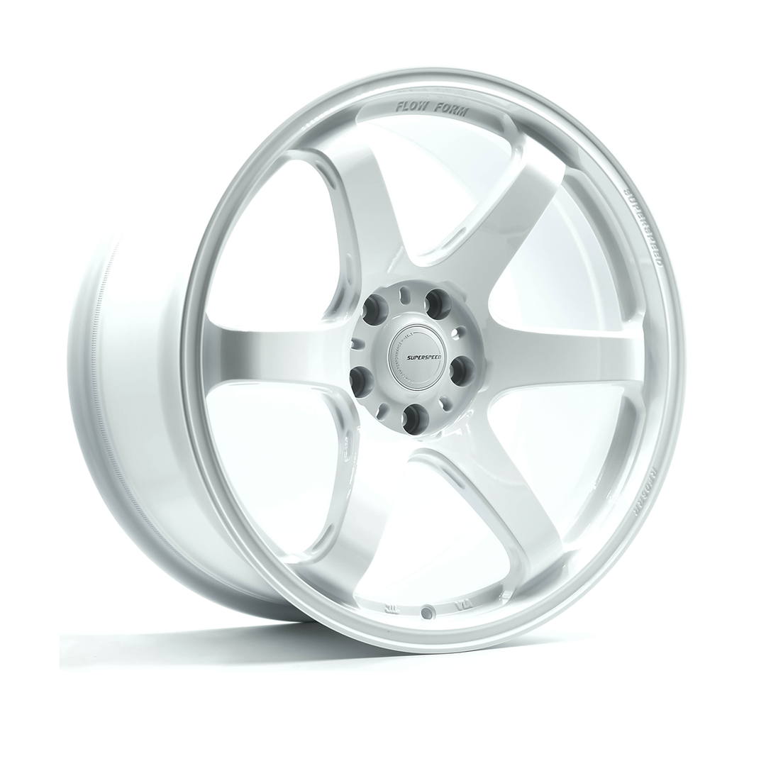 SUPERSPEED FLOW FORM RF06RR 19X9.5 5X114.3 22 73.1 SPEED WHITE - FULL PAINT