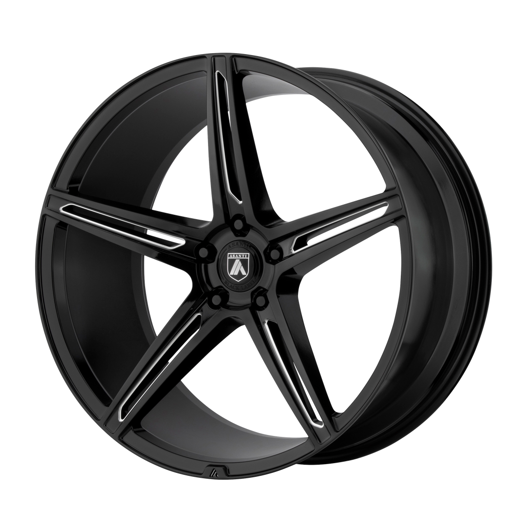 ASANTI WHEELS BLACK LABEL ABL-22 ALPHA 5 20X8.5 5X112 38 72.56 GLOSS BLACK MILLED