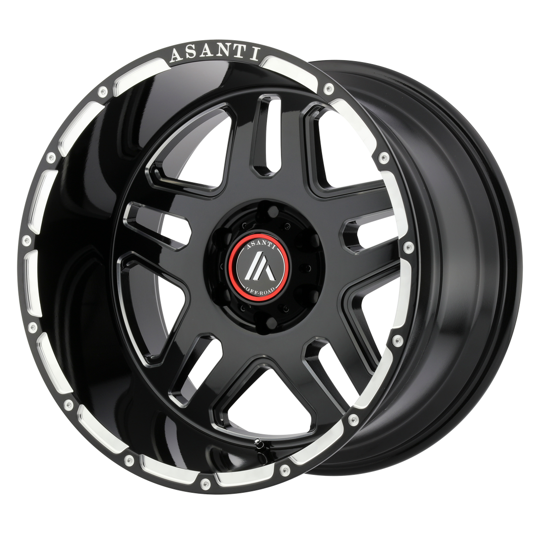 ASANTI WHEELS OFF-ROAD AB809 ENFORCER 22X10 5X127 -18 72.56 GLOSS BLACK MILLED