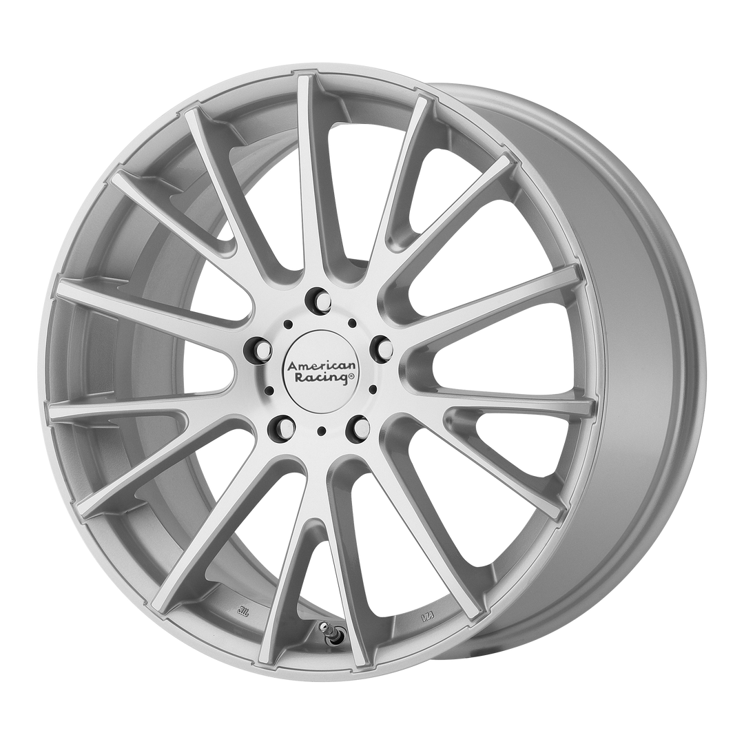 AMERICAN RACING AR904 16X7 5X115 40 72.56 BRIGHT SILVER MACHINED FACE