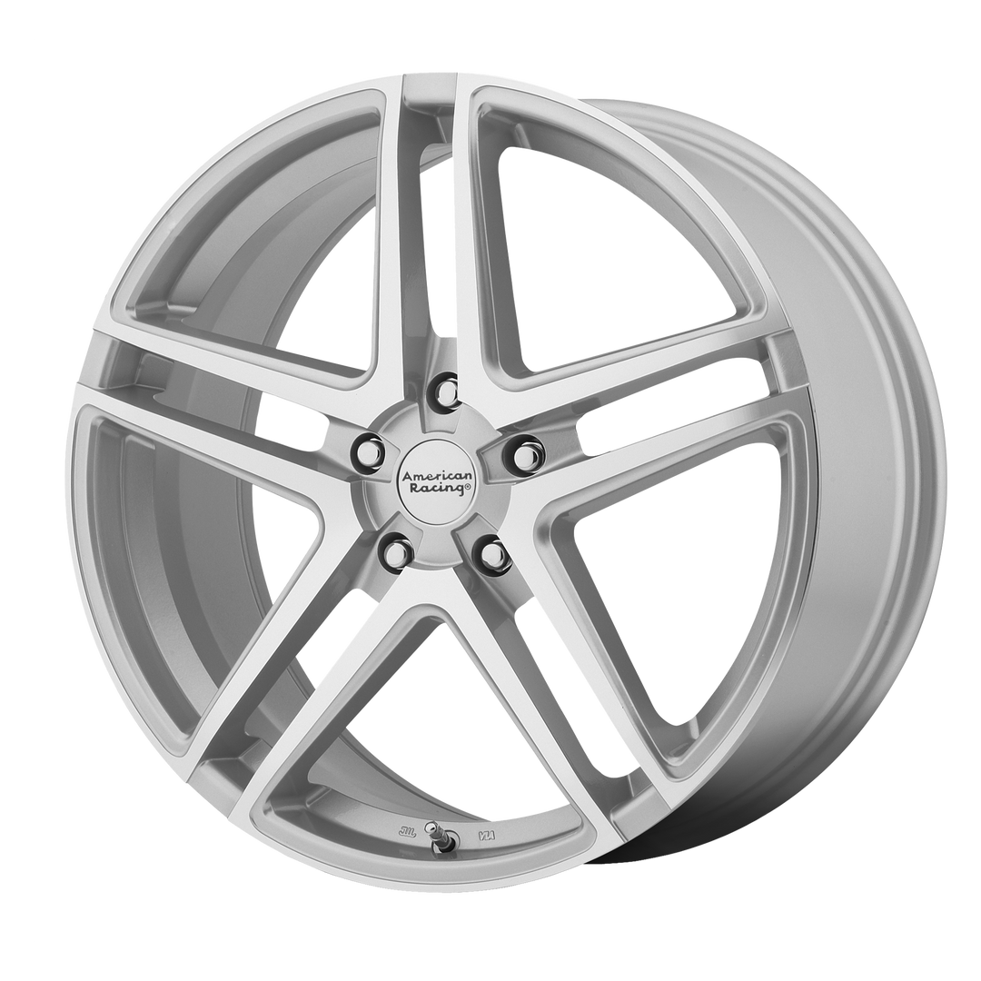 AMERICAN RACING AR907 17X7.5 5X115 42 72.56 BRIGHT SILVER MACHINED FACE