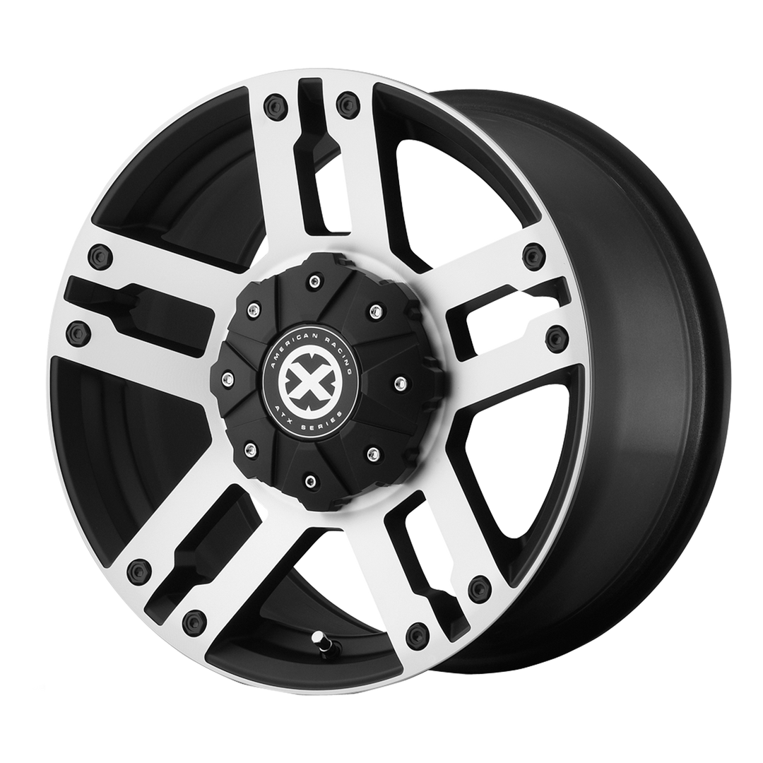 ATX SERIES AX190 DUNE 18X8.5 5X150 30 110.1 SATIN BLACK WITH MACHINED FACE