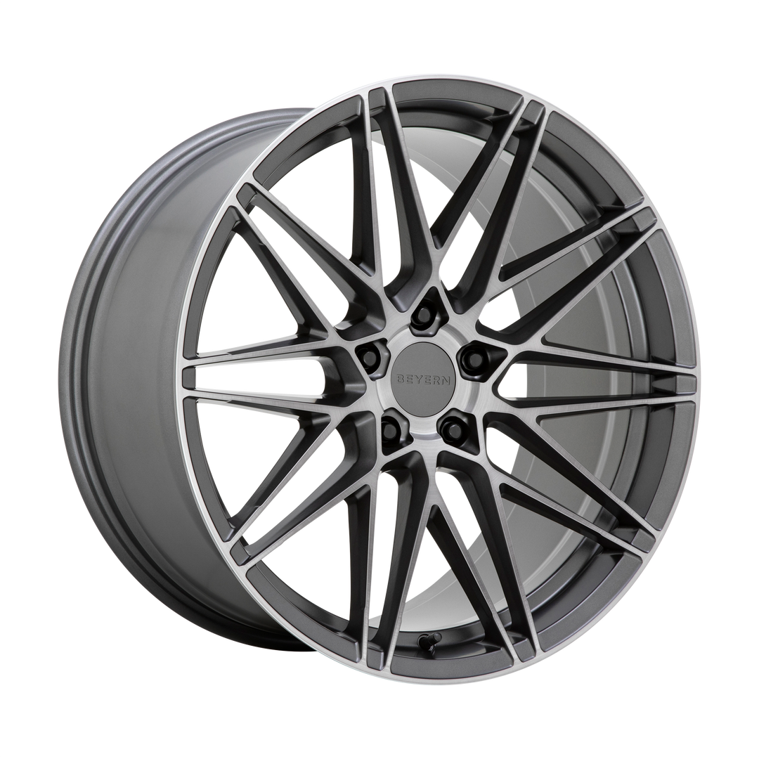 BEYERN DAMON 21X10 5X120 30 74.1 MATTE GUNMETAL WITH BRUSHED FACE