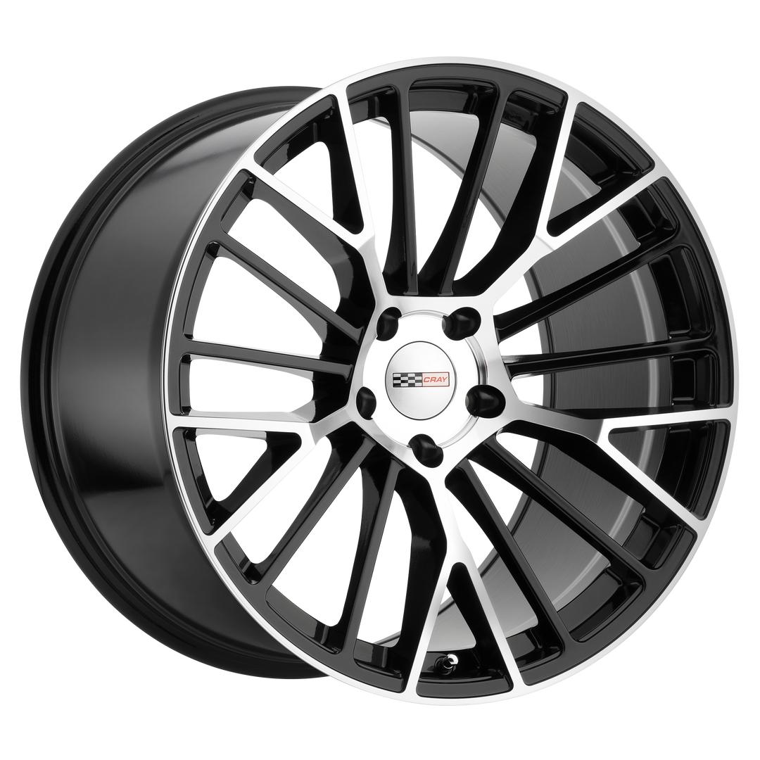 CRAY ASTORIA 20X9 5X120 38 67.06 GLOSS BLACK W/ MIRROR CUT FACE