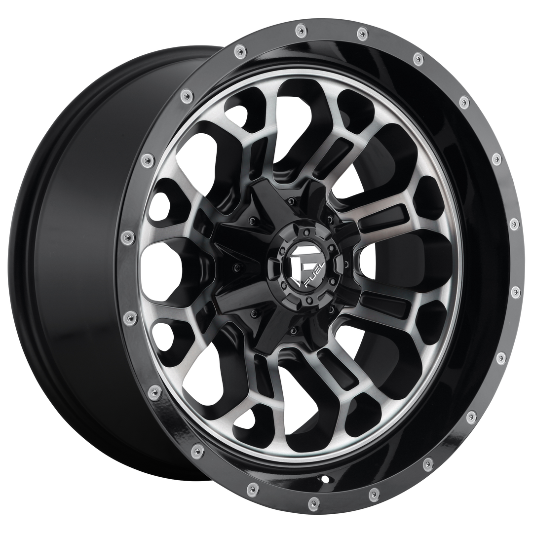 FUEL OFF-ROAD D561 CRUSH 20X9 8X180 20 124.2 GLOSS MACHINED DOUBLE DARK TINT