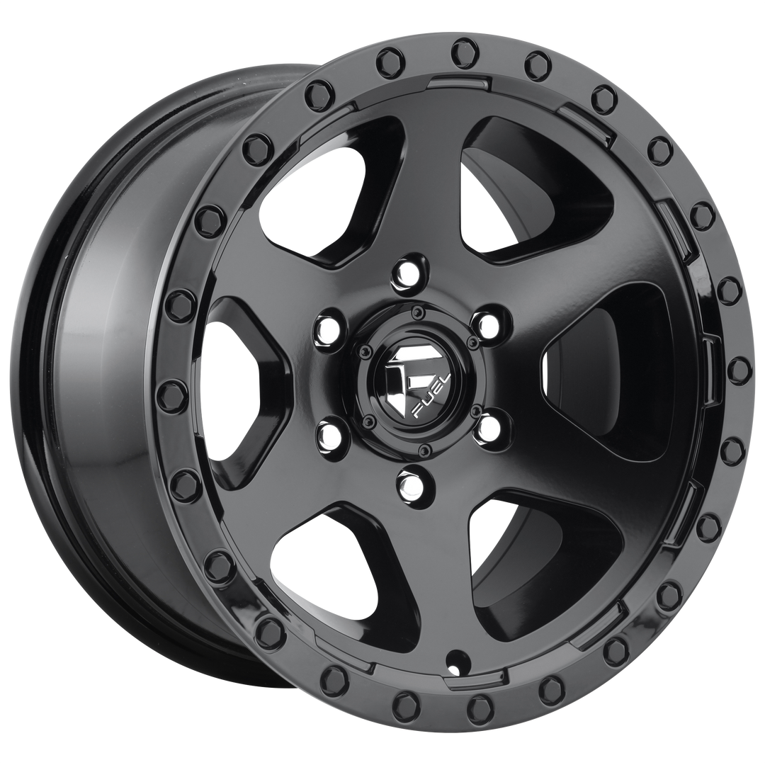 FUEL OFF-ROAD D589 RIPPER 17X9 6X139.7 1 108 MATTE BLACK GLOSS BLACK LIP