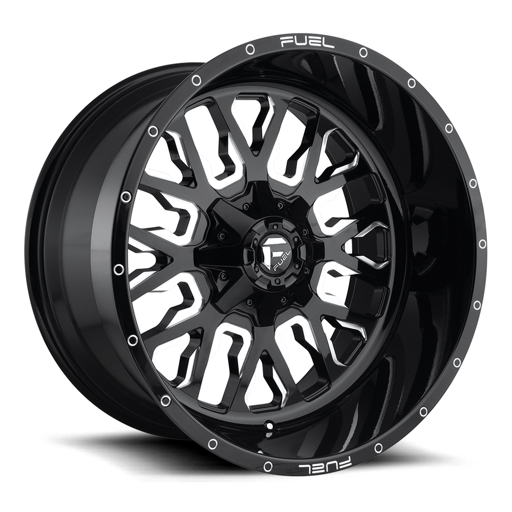 FUEL OFF-ROAD D611 STROKE 17X9 5X114.3 / 5X127 -12 78.1 GLOSS BLACK MILLED