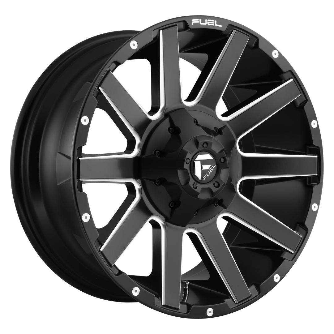 FUEL OFF-ROAD D616 CONTRA 18X9 6X135 / 6X139.7 -12 106.1 MATTE BLACK MILLED