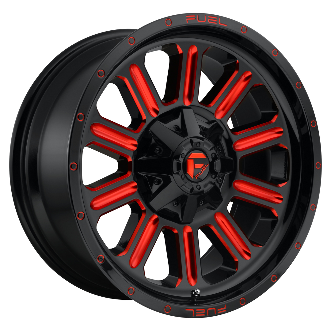 FUEL OFF-ROAD D621 HARDLINE 18X9 6X135 / 6X139.7 2 106.1 GLOSS BLACK RED TINTED CLEAR