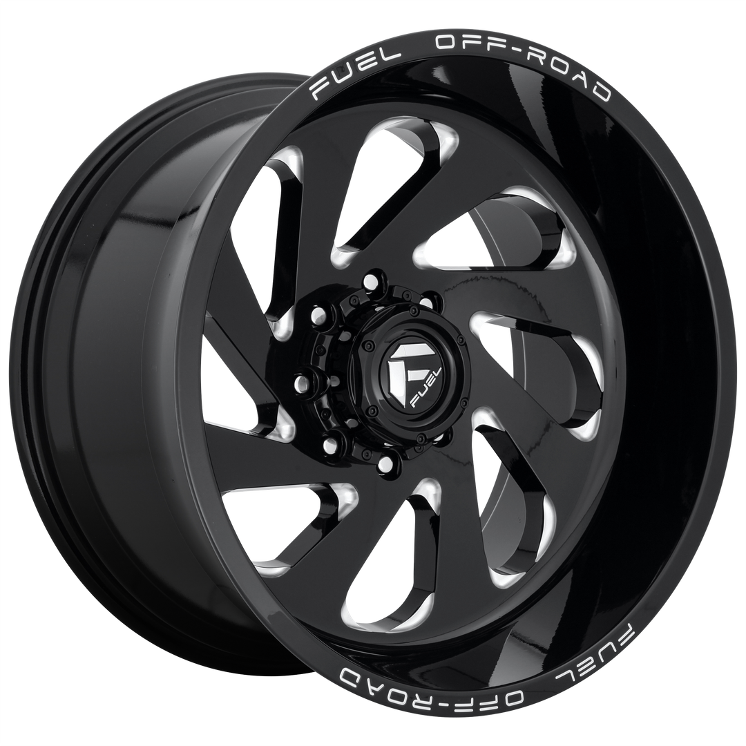 FUEL OFF-ROAD D637 VORTEX 20X10 6X139.7 -19 106.1 GLOSS BLACK MILLED