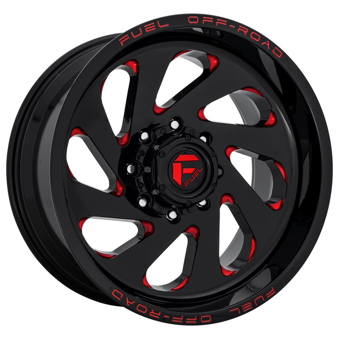 FUEL OFF-ROAD D638 VORTEX 20X12 6X135 -44 87.1 GLOSS BLACK RED TINTED CLEAR