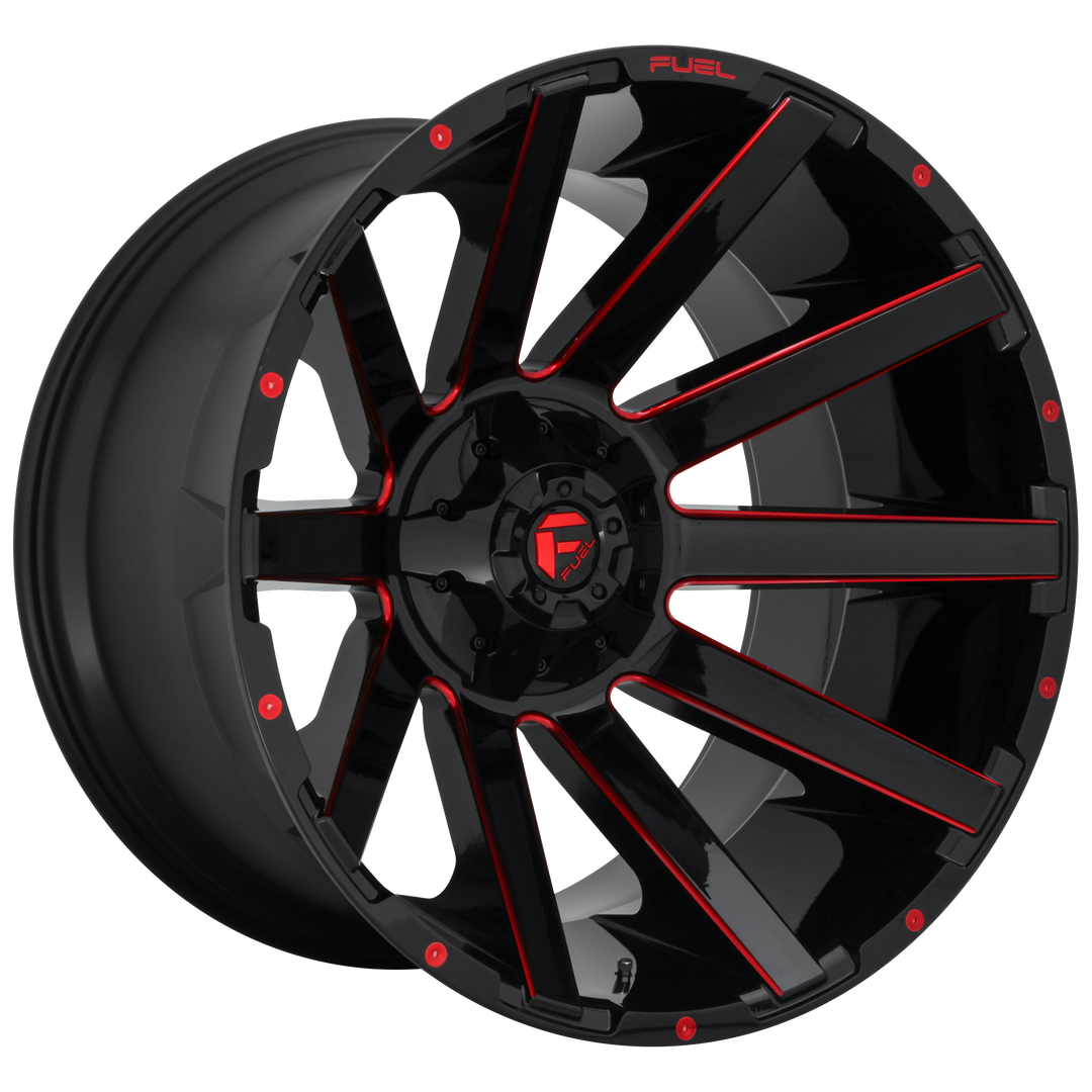 FUEL OFF-ROAD D643 CONTRA 20X9 8X170 1 125.1 GLOSS BLACK RED TINTED CLEAR