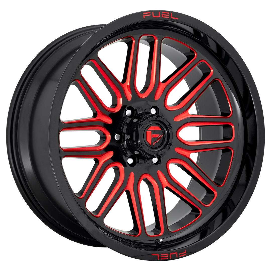 FUEL OFF-ROAD D663 IGNITE 22X10 8X180 -18 124.2 GLOSS BLACK RED TINTED CLEAR