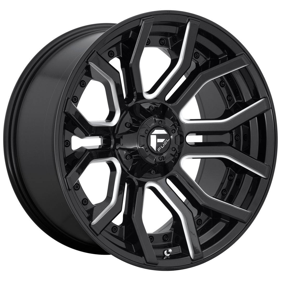FUEL OFF-ROAD D711 RAGE 20X9 6X135 / 6X139.7 1 106.1 GLOSS BLACK MILLED
