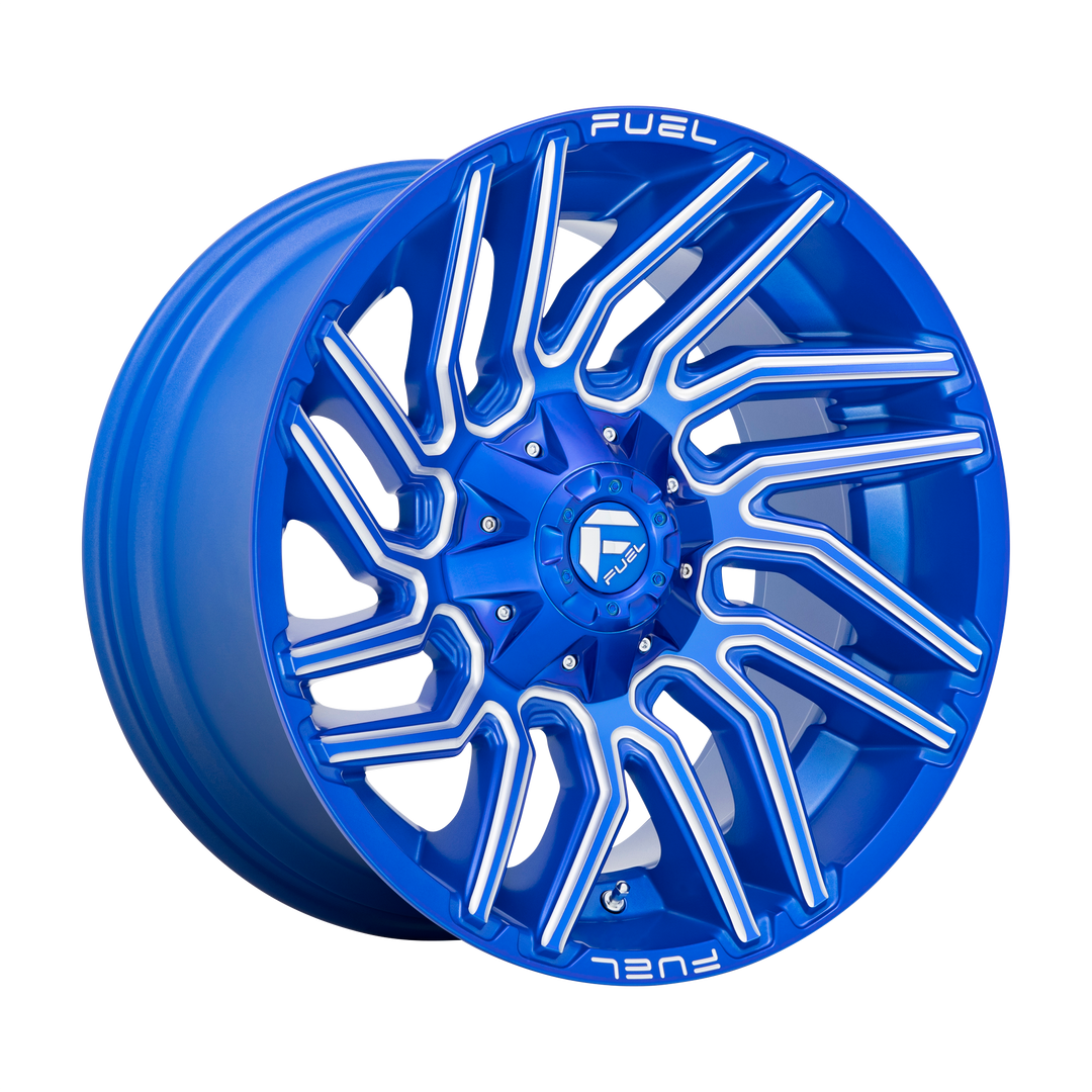 FUEL OFF-ROAD D774 TYPHOON 22X12 8X180 -44 124.2 ANODIZED BLUE MILLED