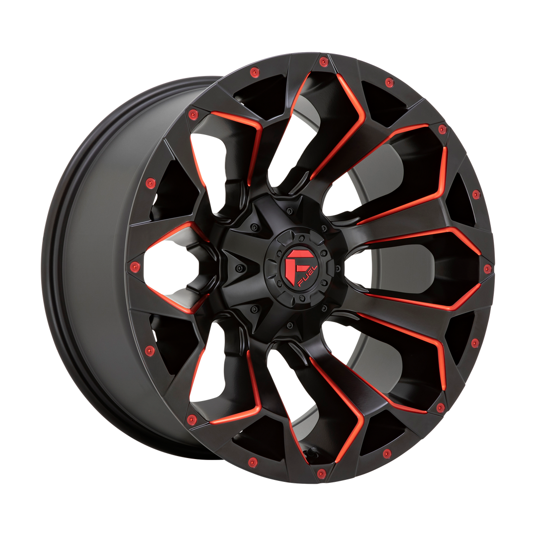 FUEL OFF-ROAD D787 ASSAULT 17X8.5 5X114.3 / 5X127 14 78.1 MATTE BLACK RED MILLED