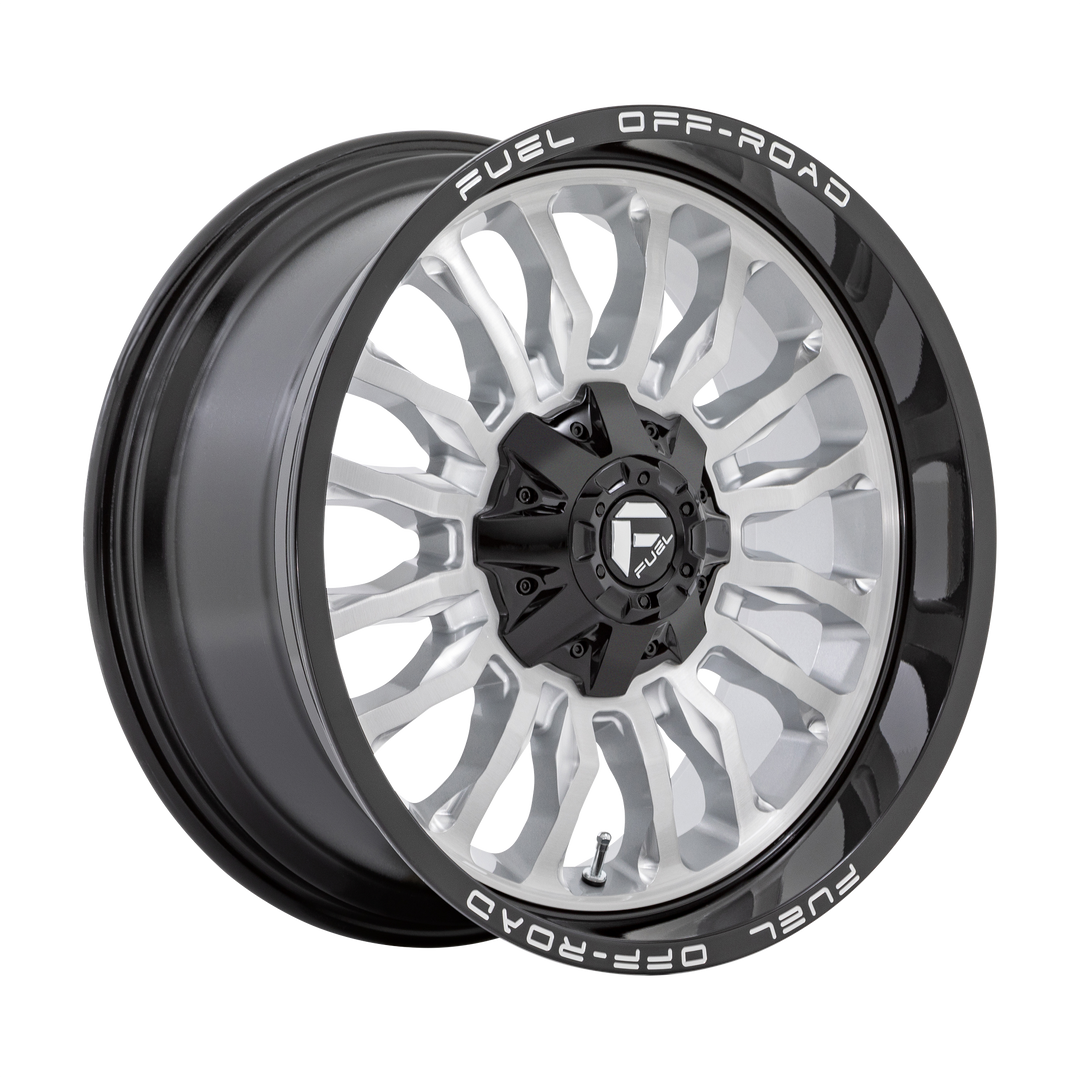 FUEL OFF-ROAD D798 ARC 20X9 5X127 / 5X135 1 87.1 SILVER BRUSHED FACE WITH MILLED BLACK LIP