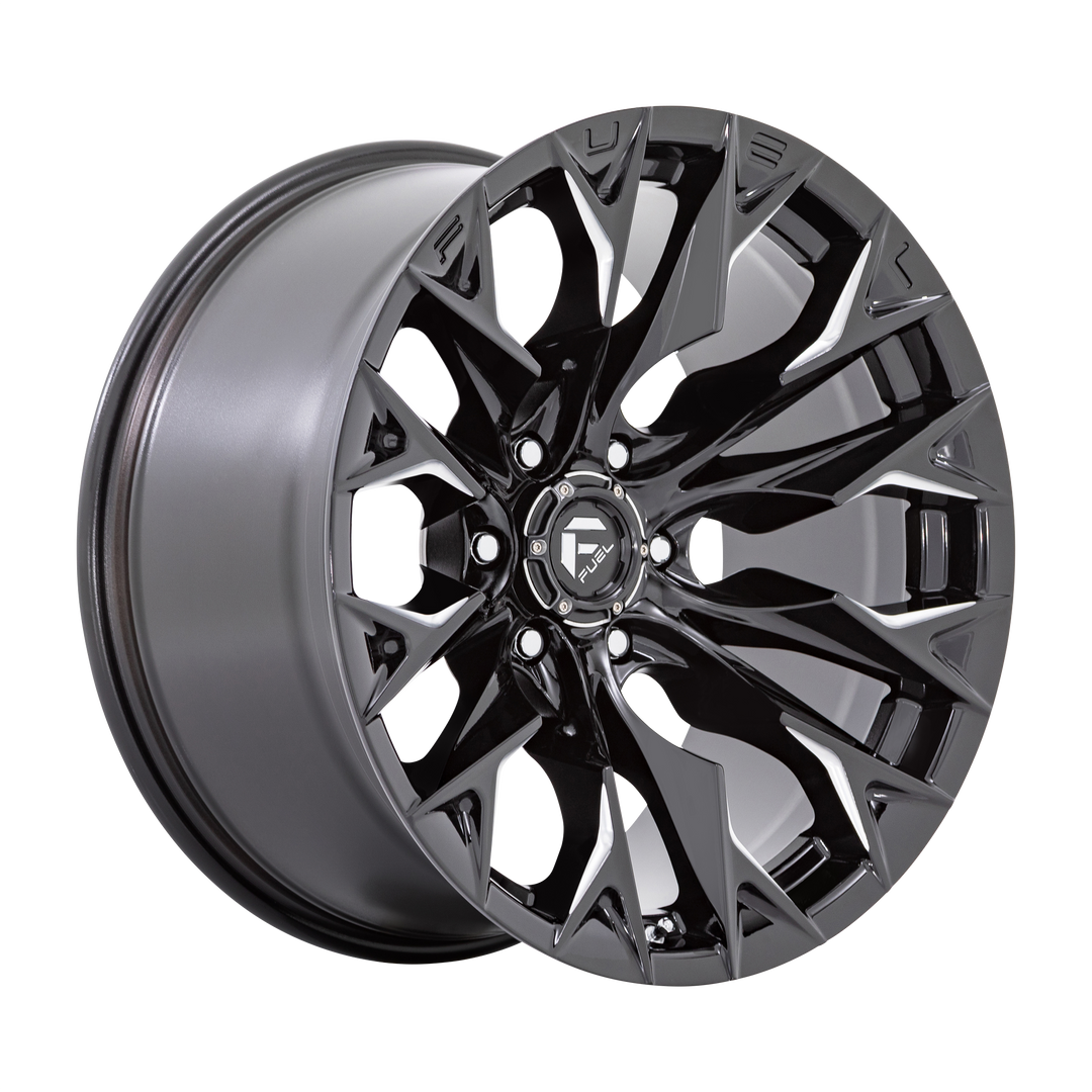 FUEL OFF-ROAD D803 FLAME 20X12 5X139.7 -44 78.1 GLOSS BLACK MILLED