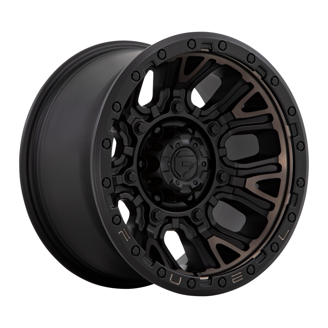 FUEL OFF-ROAD D824 TRACTION 17X9 6X114.3 1 66.06 MATTE BLACK WITH DOUBLE DARK TINT