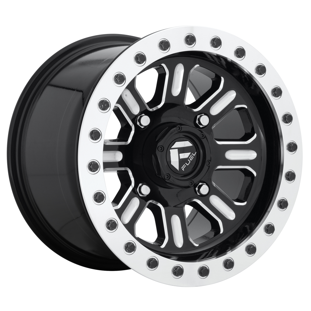 FUEL UTV OFF-ROAD D910 HARDLINE BEADLOCK 15X7 4X137 38 110.1 GLOSS BLACK MILLED