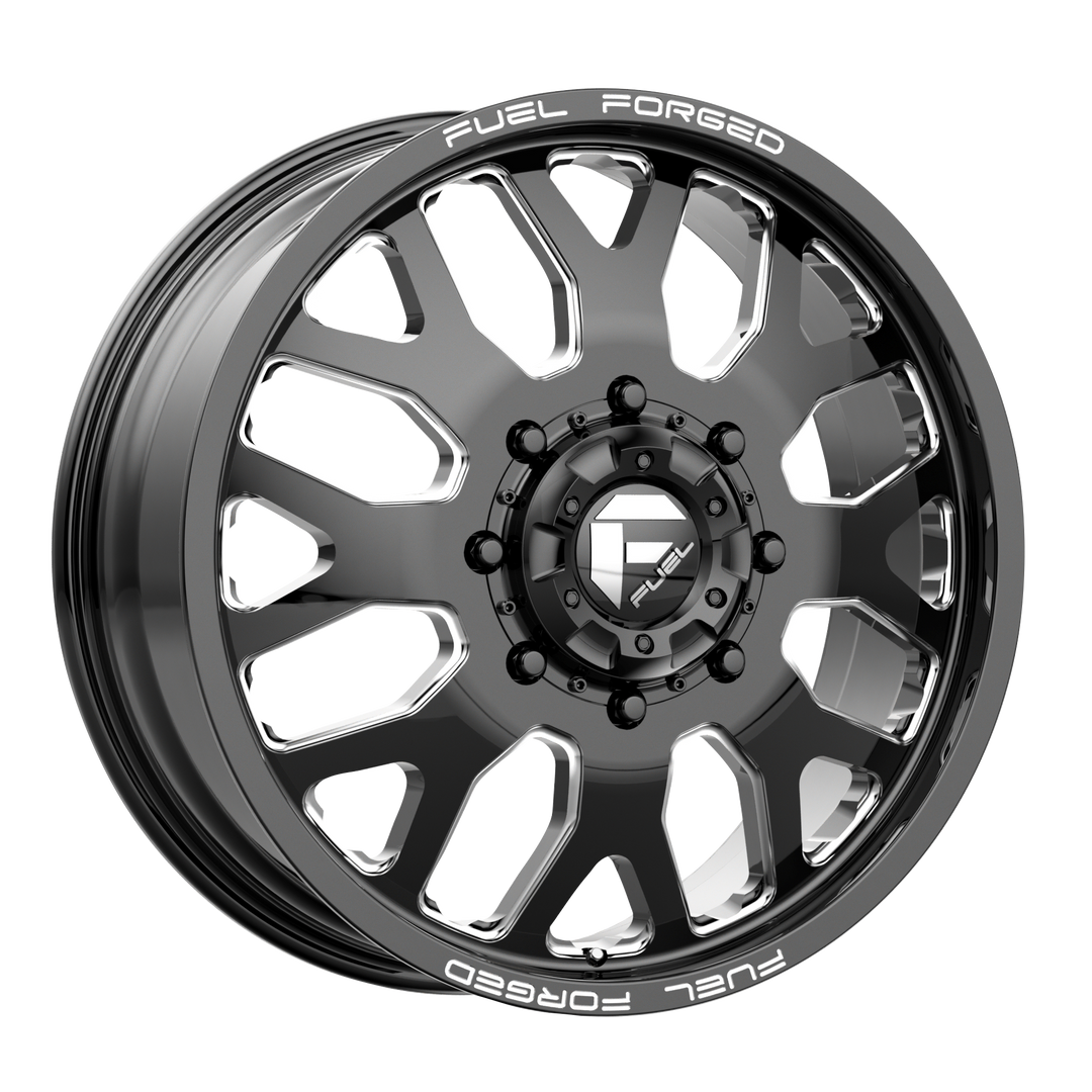 FUEL OFF-ROAD DE19 FF19D 20X8.25 8X200 -202 142 GLOSS BLACK MILLED