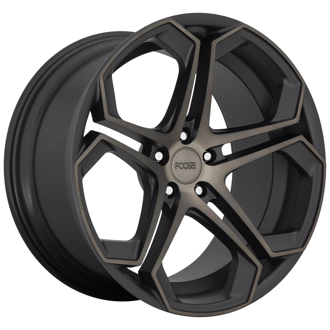 FOOSE 1PC F168 IMPALA 20X9 5X114.3 35 72.56 MATTE MACHINED DOUBLE DARK TINT