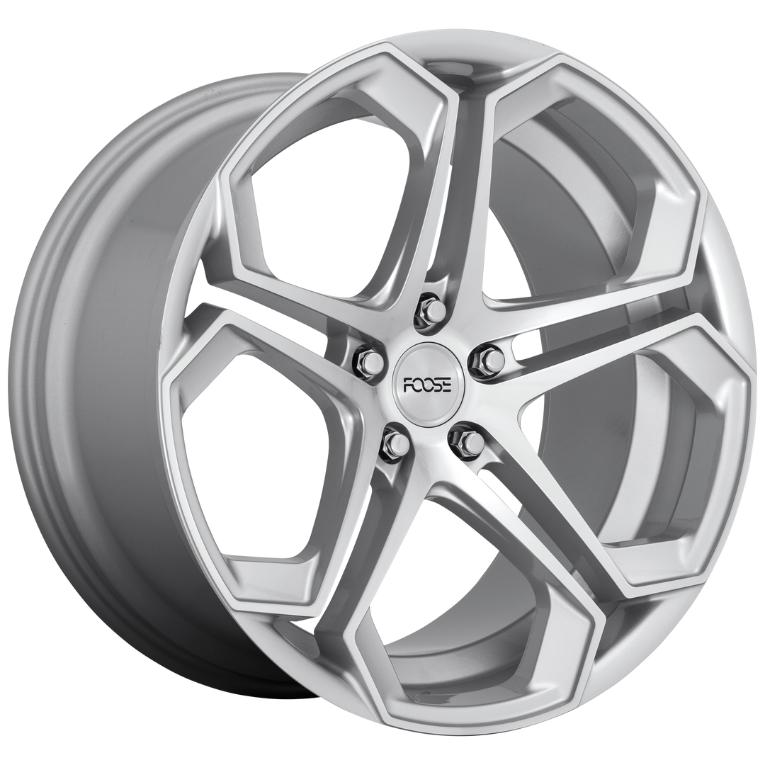 FOOSE 1PC F170 IMPALA 20X10.5 5X114.3 40 72.56 GLOSS SILVER MACHINED